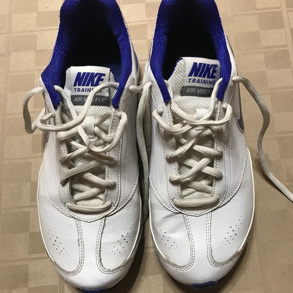Nike Shoes - Training Air Visi Fly White Royal Blue 407850-106